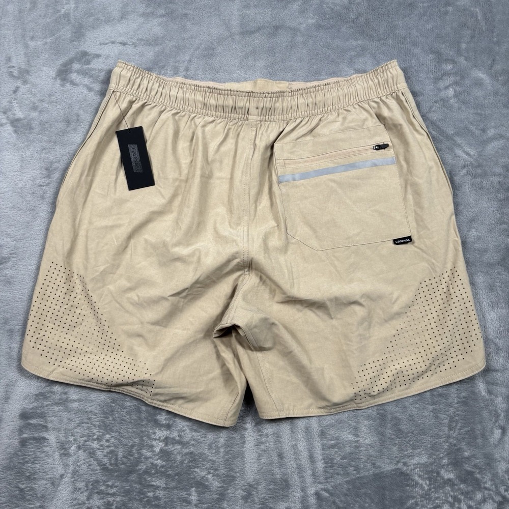 Legends Shorts Mens XL Tan Luka UnLined Running Training Athletic Gym NWT - Picture 7 of 7